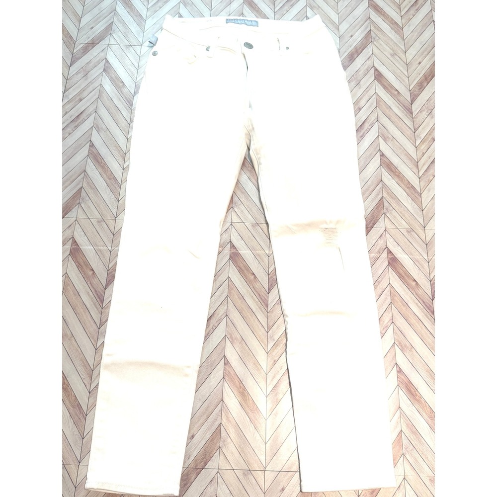 Rock‎ Republic Womens EMO Jeans White Distressed Skinny Size 2